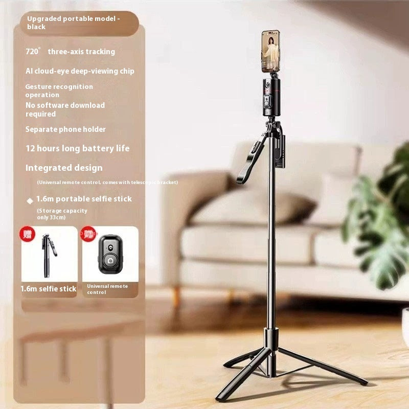 Mobile PTZ Automatic Follow-up Artifact Desktop Live Stream Bracket Face Follow Stabilizer Tripod