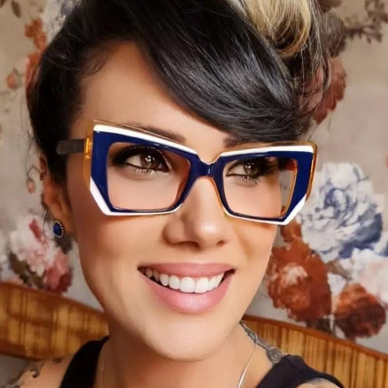 Retro Contrast Color Anti-blue Light Glasses