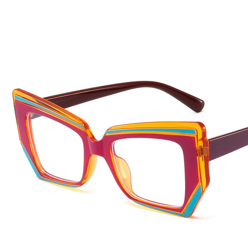 Retro Contrast Color Anti-blue Light Glasses