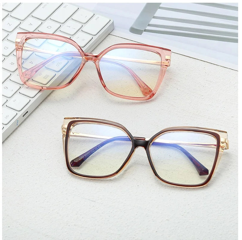 Square Frame Blue Blockers