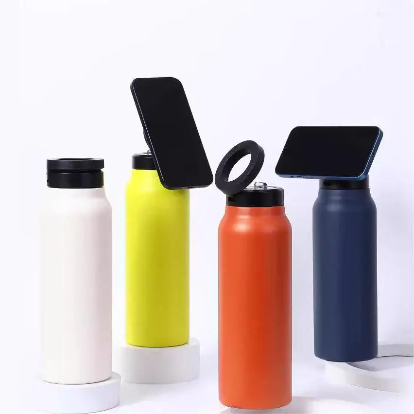 Insulated Water Bottle with Phone Mount