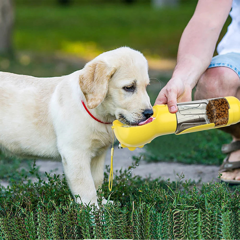 4 In 1 Dog Cat Water Bottle