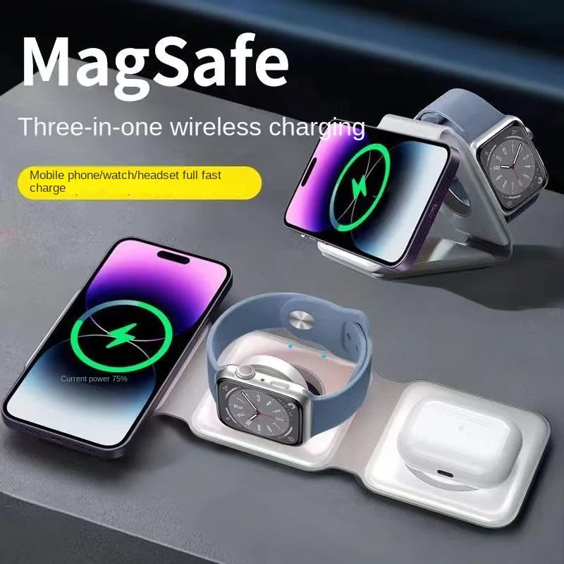 3 in 1 Magnetic Wireless Charging Pad