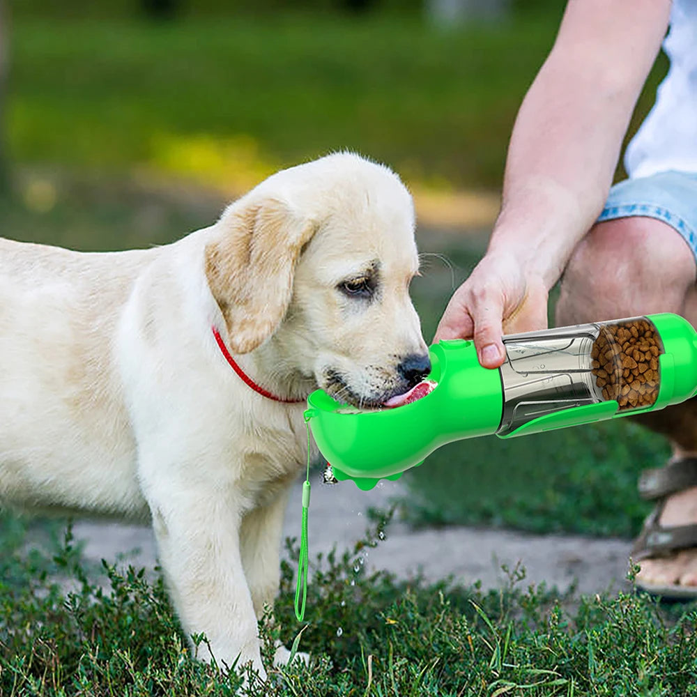 4 In 1 Dog Cat Water Bottle